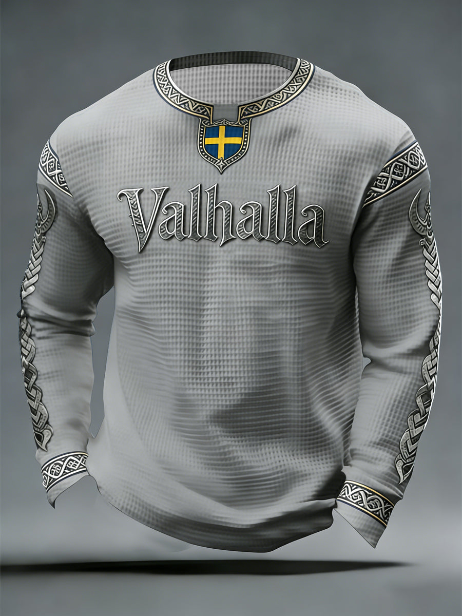 Men's Swedish Viking-style Valhalla Waffle Top