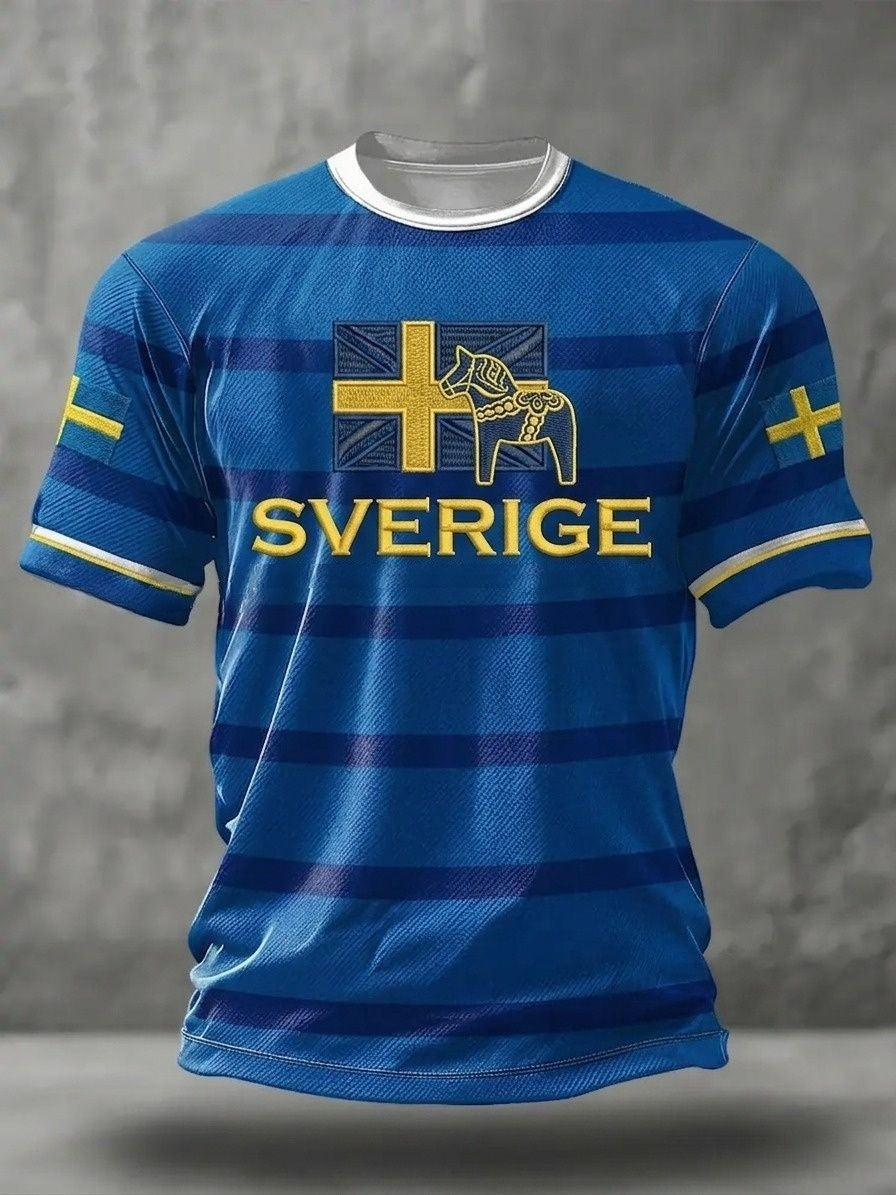 Herrtröja med tryck: Svensk fotbollslärd 2026