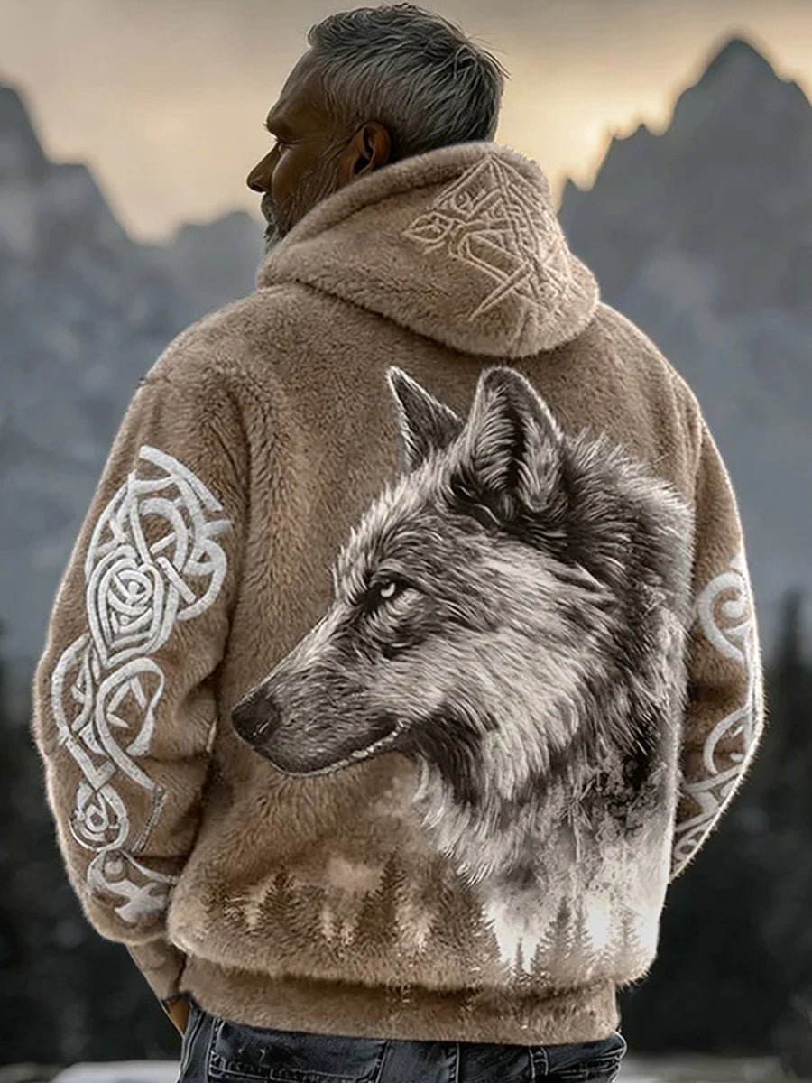 Viking Flannel Hoodie for Men