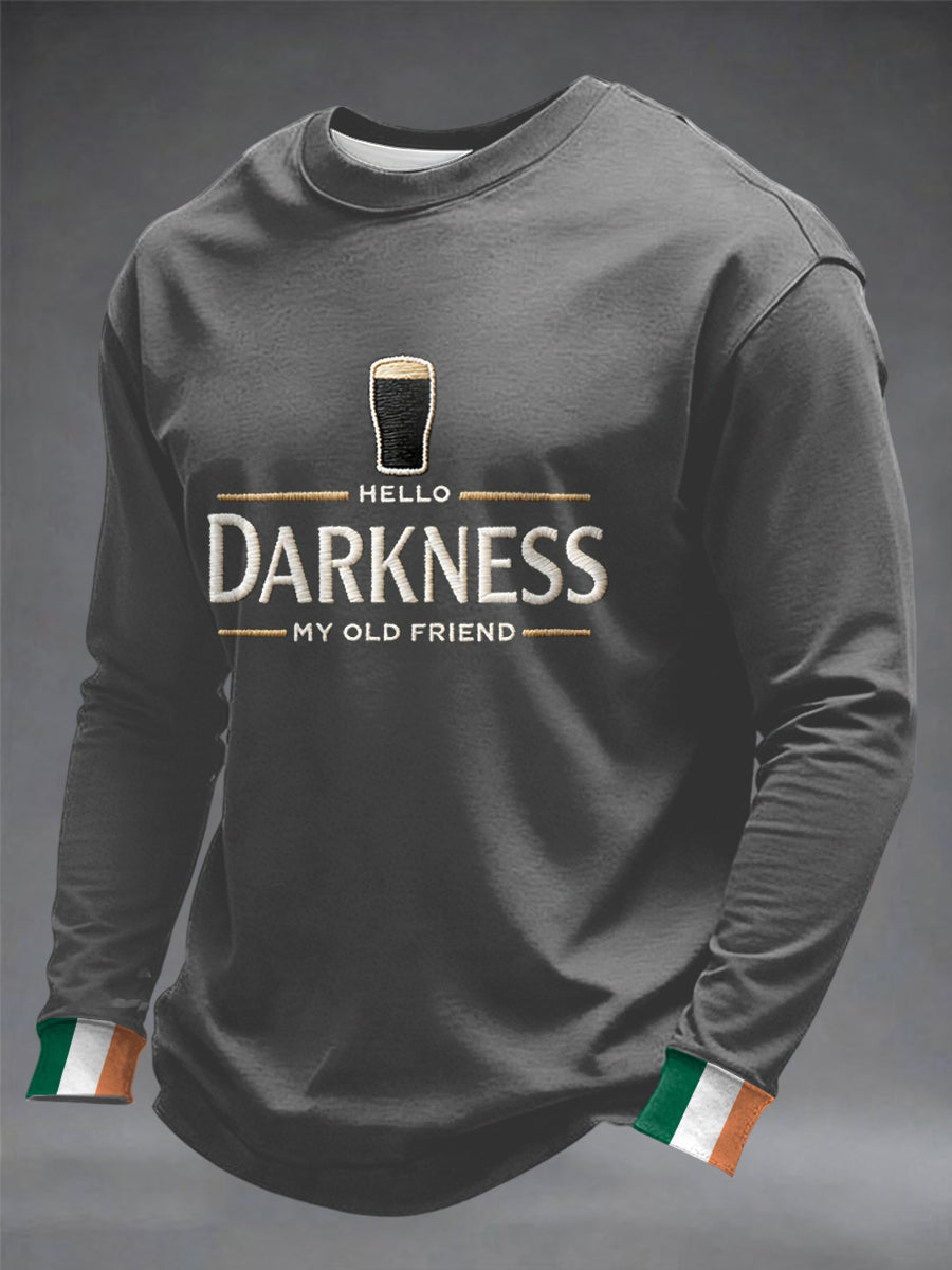Men's Hey Darkness My Old Friend Crew Neck Sweatshirt