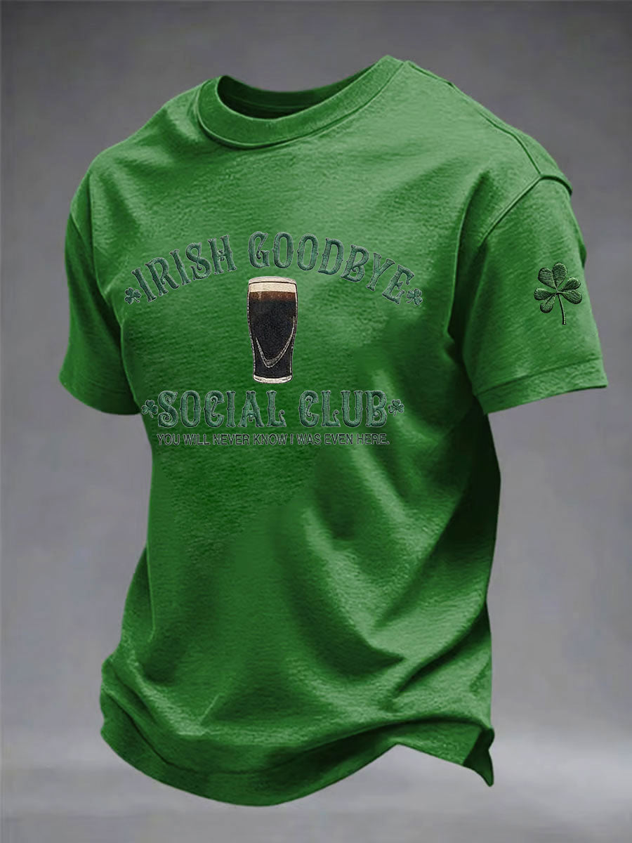 Mäns St. Patrick's Day tryckt Casual T-shirt