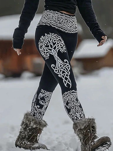 Women's Celtic Knot Tree of Life Sports Stretch Leggings