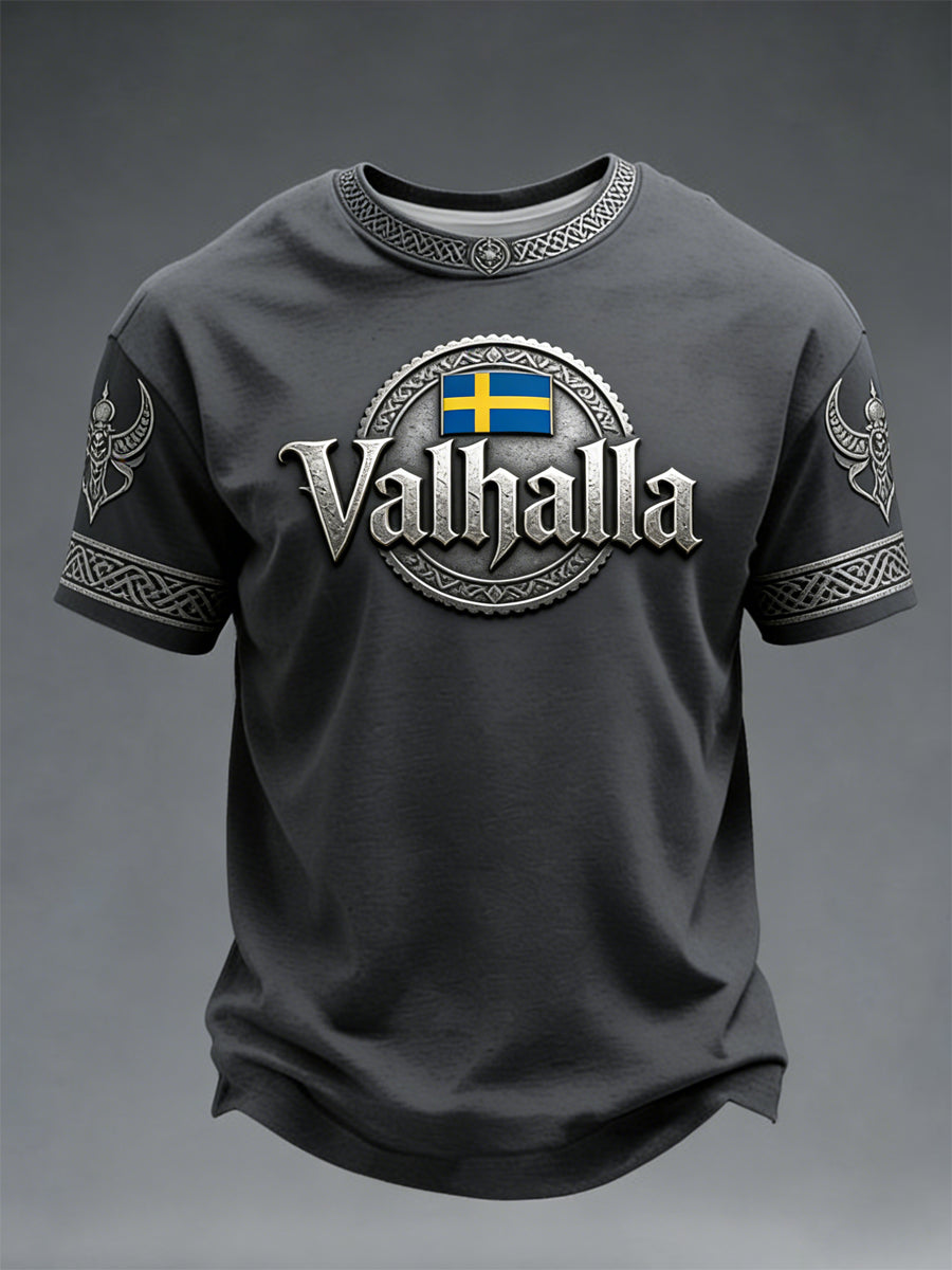 Men's sweater in Swedish Viking style with Valhalla motif