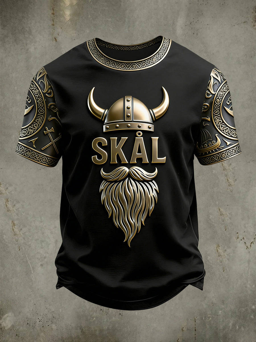 Herrens Viking Dricka korta ärmar t-shirt