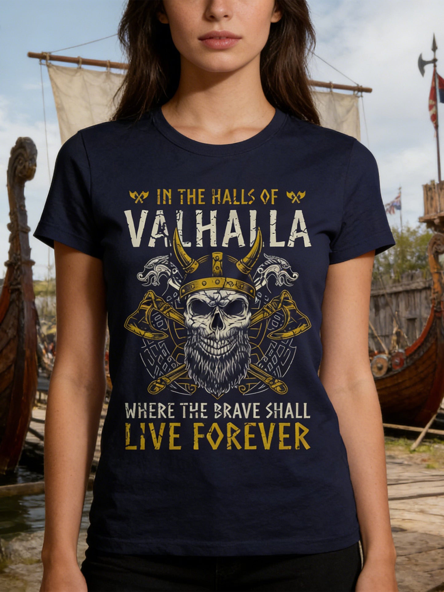 Women's Swedish Viking printed t-shirt