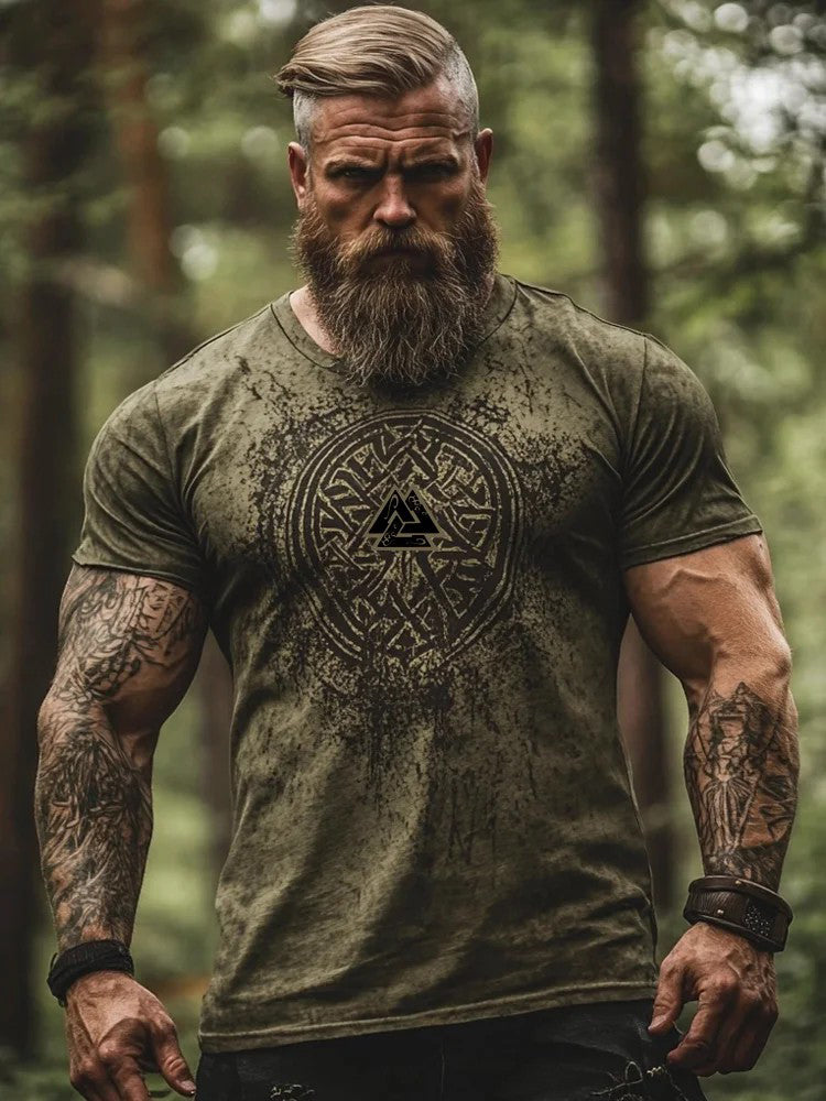 Herrvikingatricko med tryck