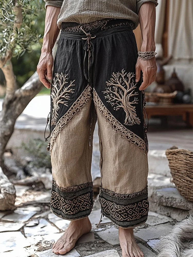 Men's Viking print trousers