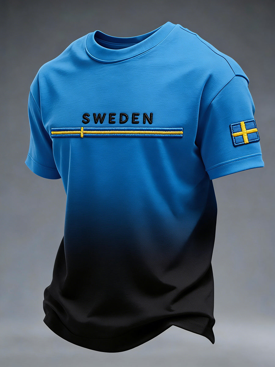 Retro Swedish Art Print Relaxed T-Shirt