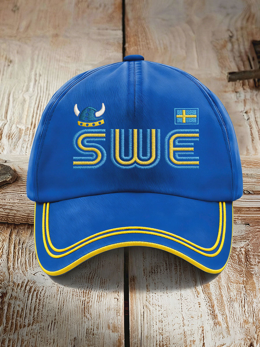 Unisex Sweden Football Lover Printed Hat