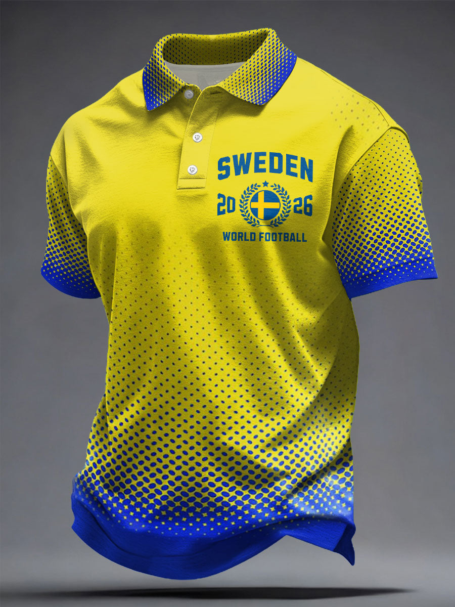 Men's Sweden Football Doctor Printed Casual T-shirts