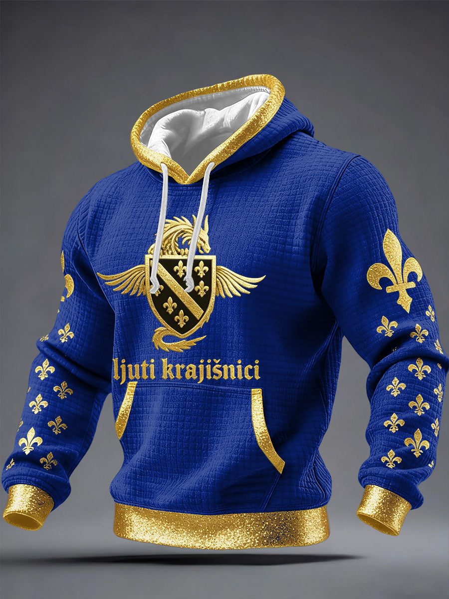 Herr Bosnien ZMAJEVI Fotbollsentusiast Tryckt Hoodie