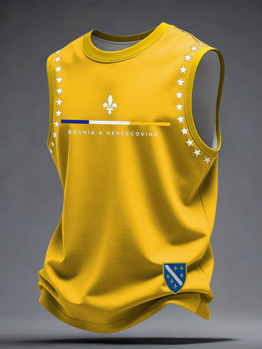 Unisex Bosnia Football Doctor ZMAJEVI Printed Vest