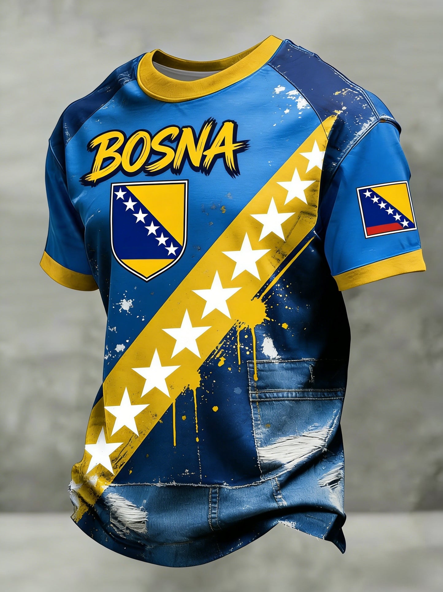 Herr Bosno ZMAJEVI Fotbollslärares tryckt t-shirt