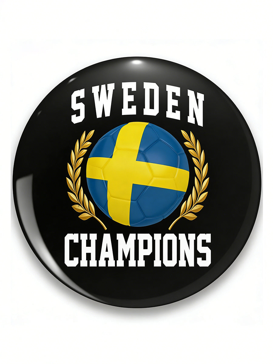 Football-themed printed badge
