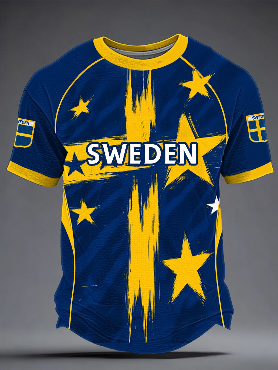 Men's sweatshirt with Swedish football print