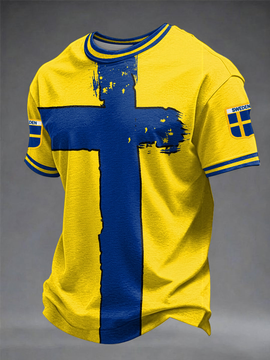 Men's sweater with Swedish football print