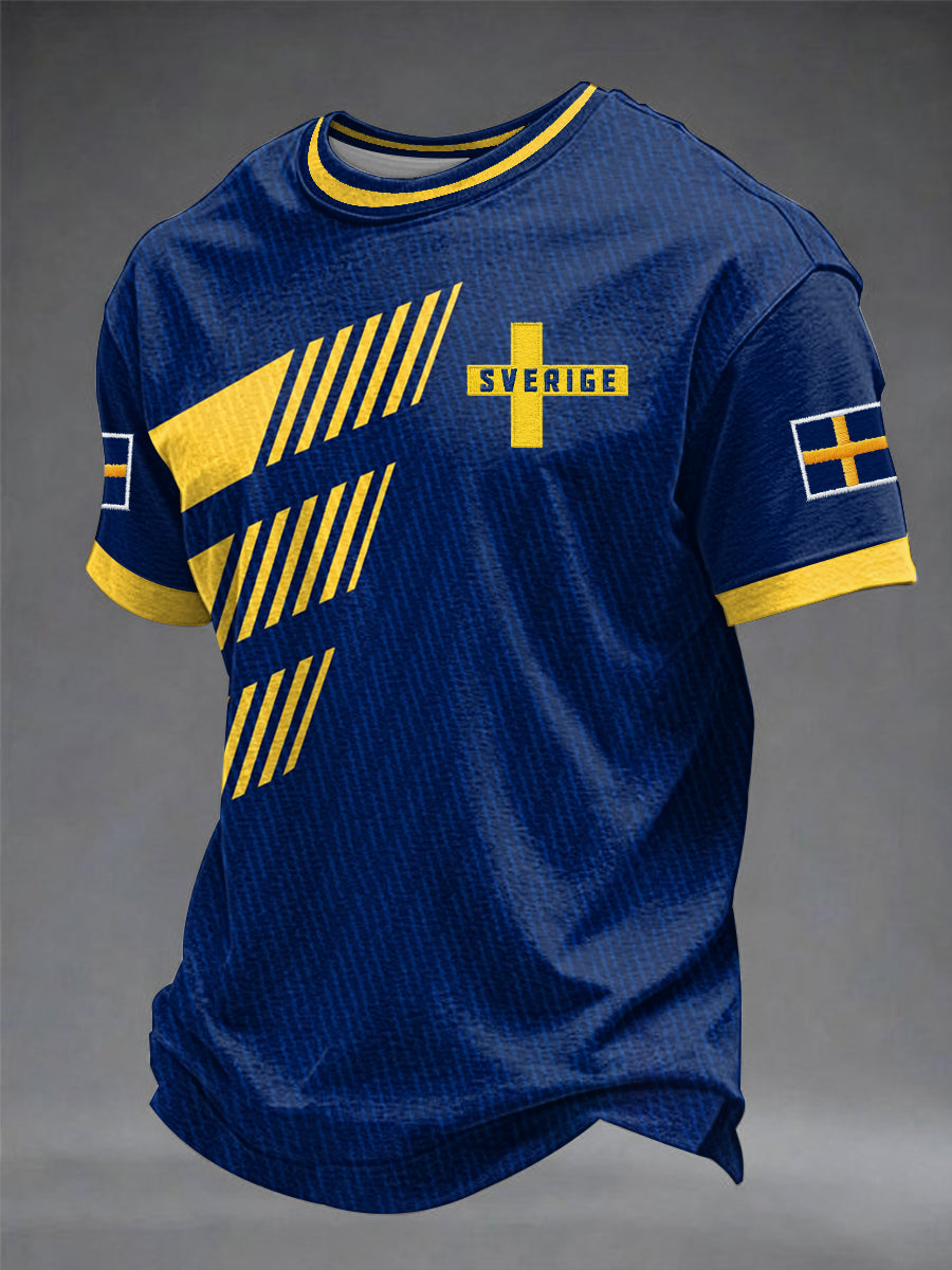 Men's sweatshirt with Swedish football print