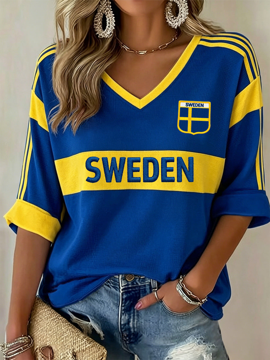 Women's Swedish Football Relaxed T-shirt