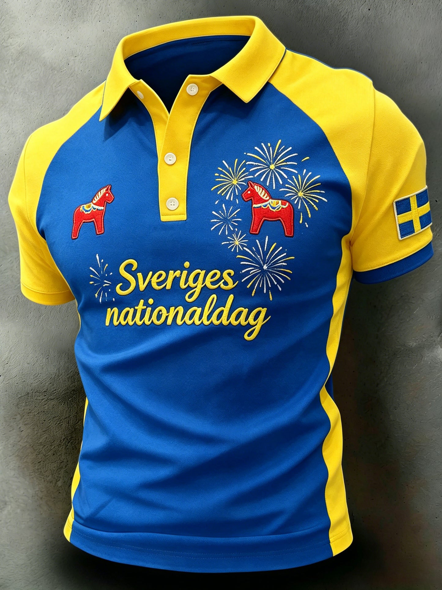 Men's Turtleneck with Art Print – Swedish Midsummer Festival
