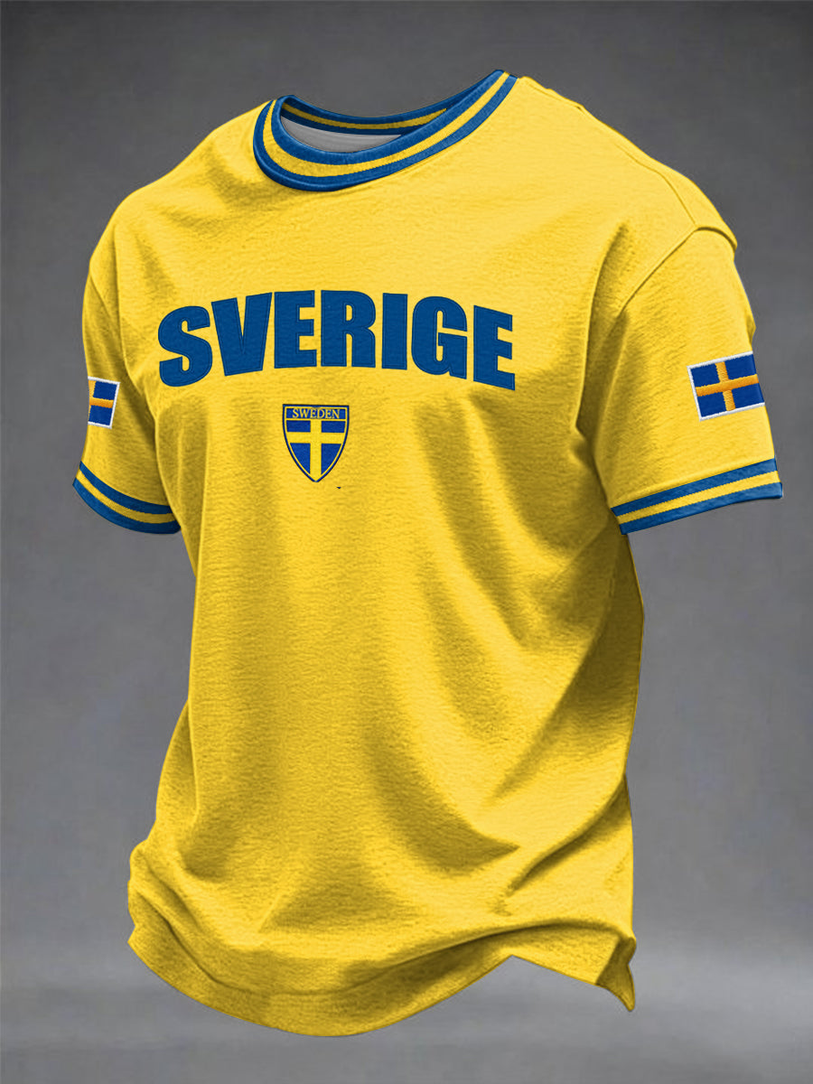 Herrtröja med svensk tryckkänning