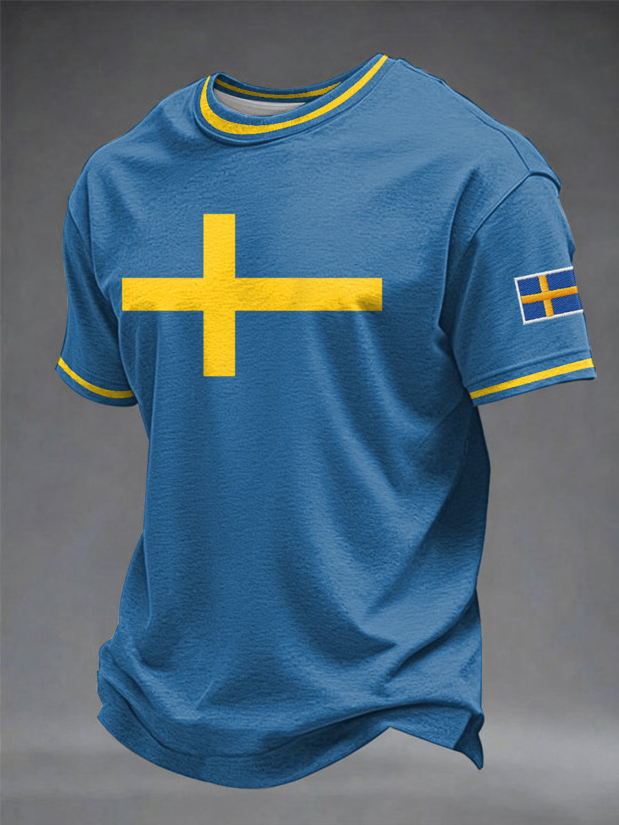Herrtröja med svensk tryckning