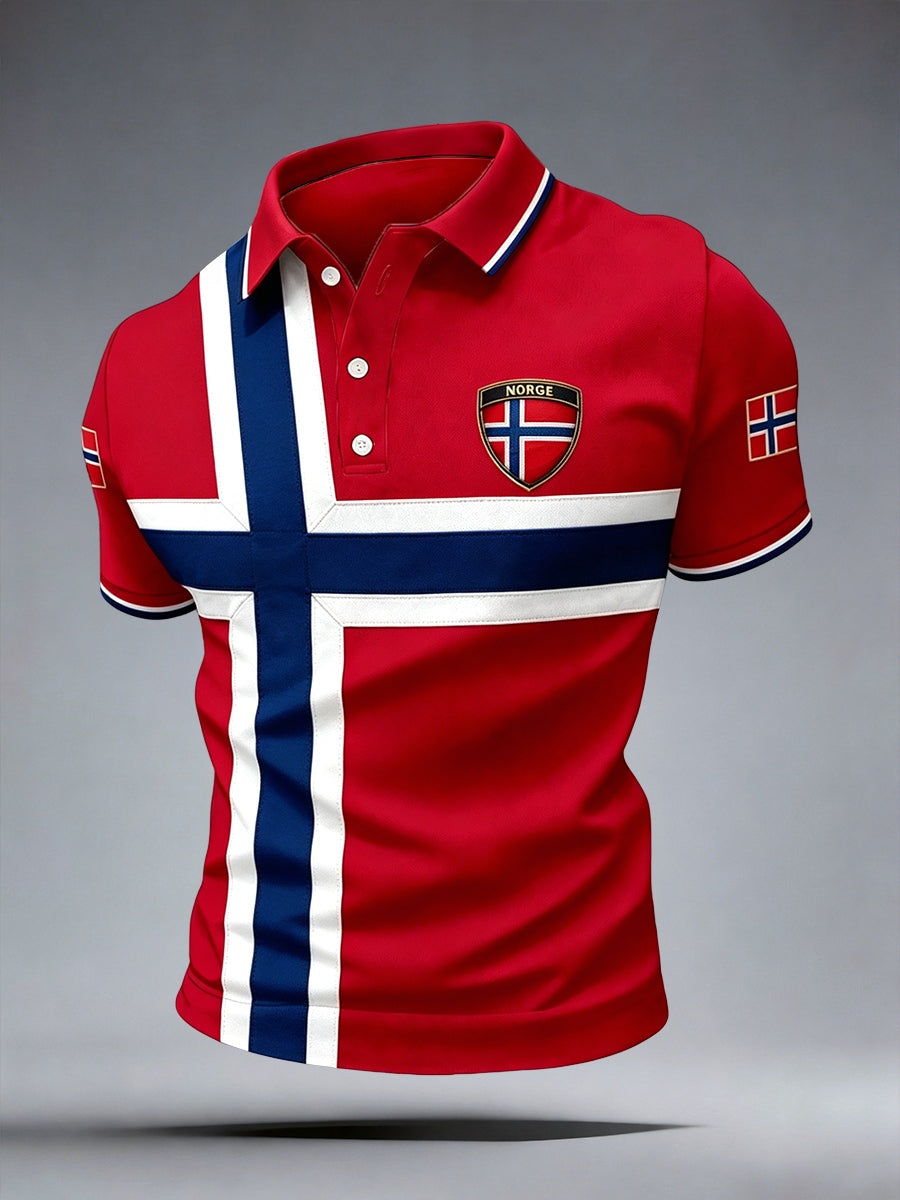 Herr Norge Poloskjorte