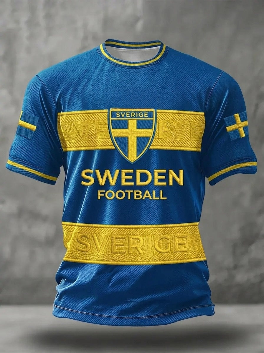 Men's Swedish short-sleeved football shirt