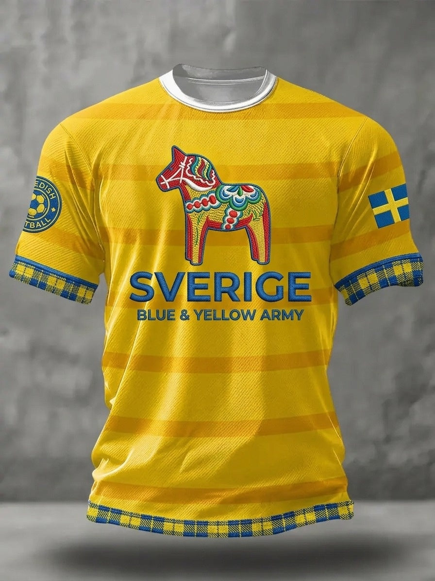 Men's Swedish short-sleeved football shirt