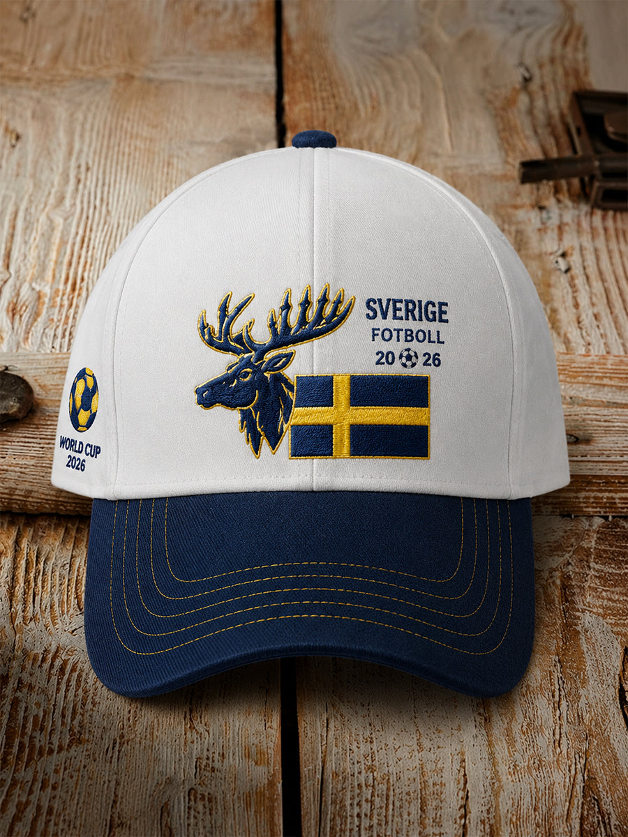 Cap with artistic football print