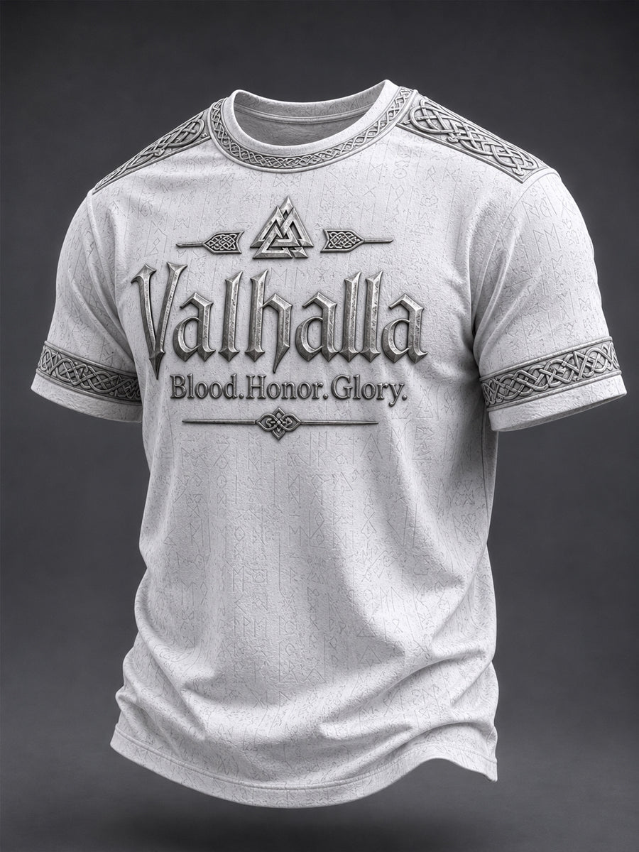 Herrtröja med Valhalla-print