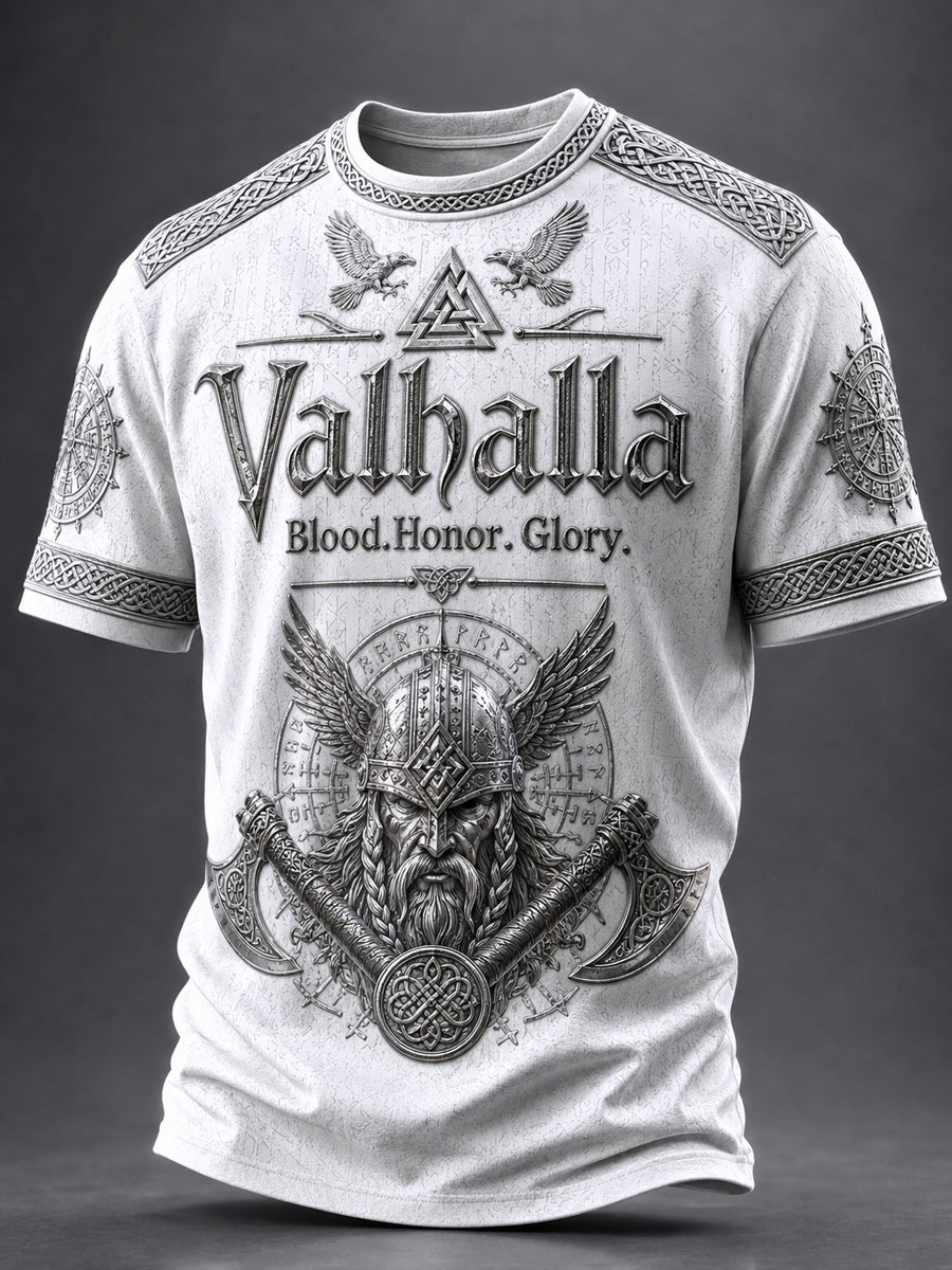 Herrtröja med Valhalla-print