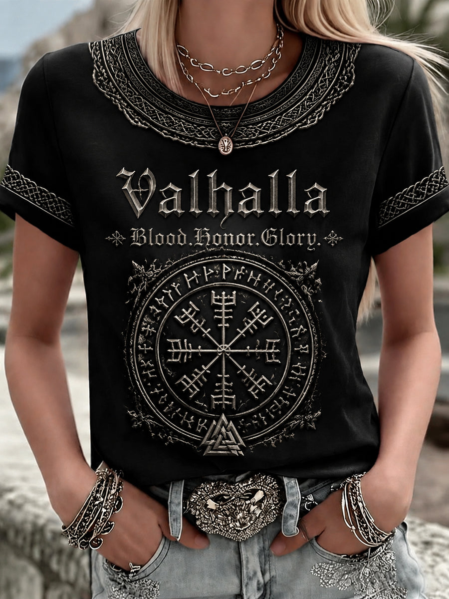 Dammens Valhalla T-shirt med tryck