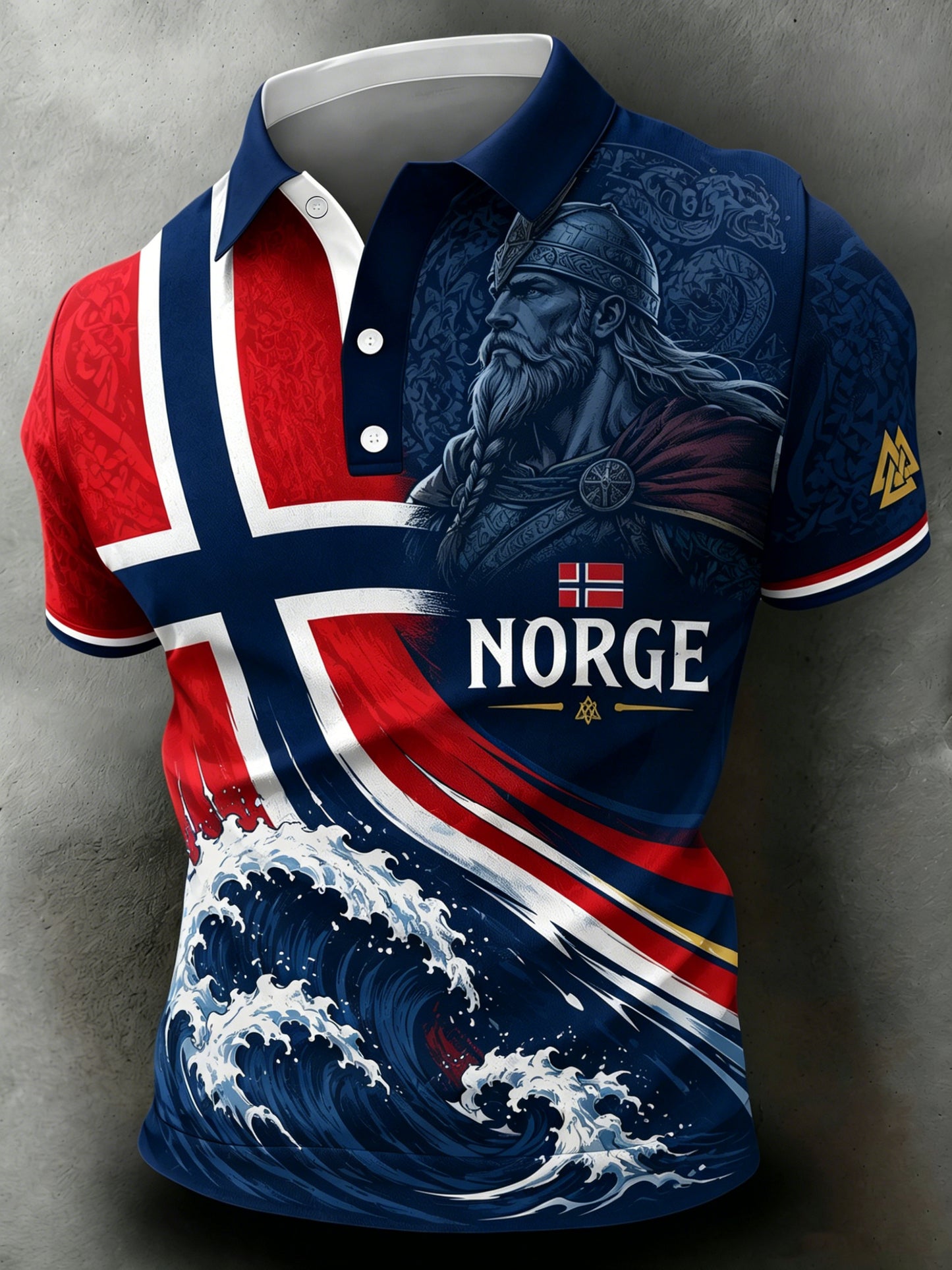 Menns Matchende Stil: Norsk Fotballfanskultur & Heiar-Art-Print-Polo