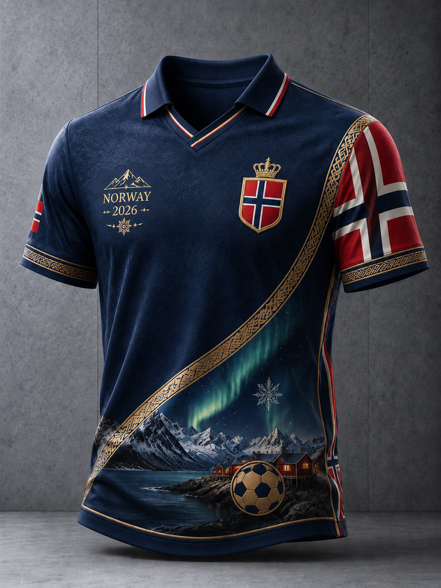 Herrer 2026 Norge klassisk lappetøy fotballtrøye