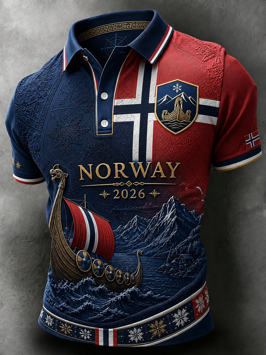 2026 Norge Fotballklassiker Minnepoloskjorte