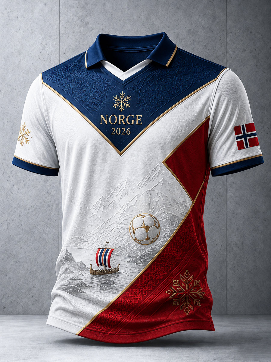 Retro 2026 Norge Fotball Fritids-T-skjorte