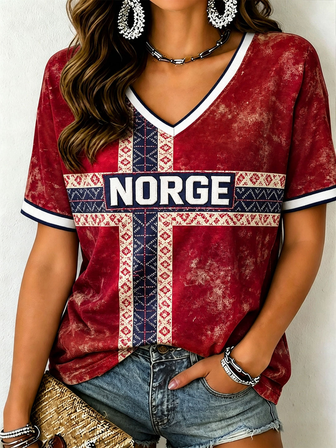 Kvinner Norge T-skjorte