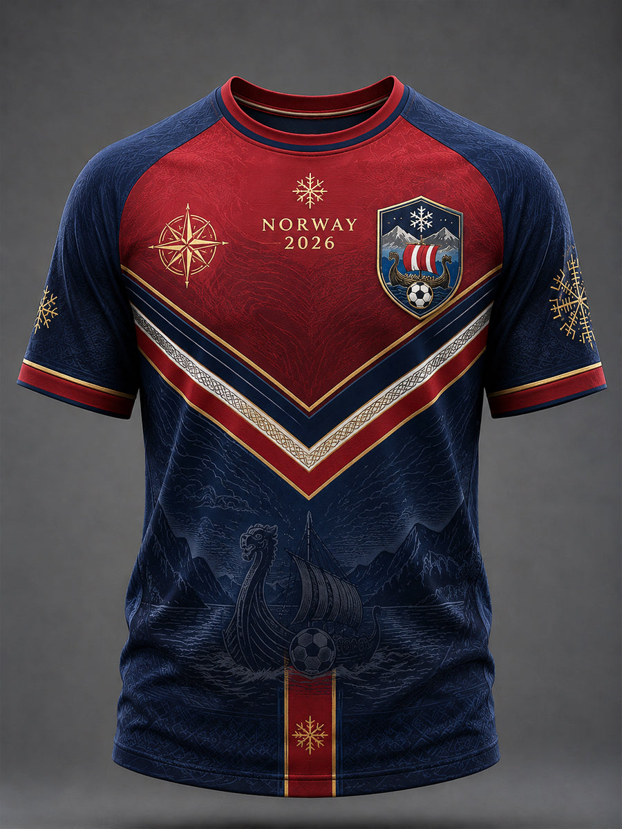 2026 Norge Fotballfan Fritidsdrakt