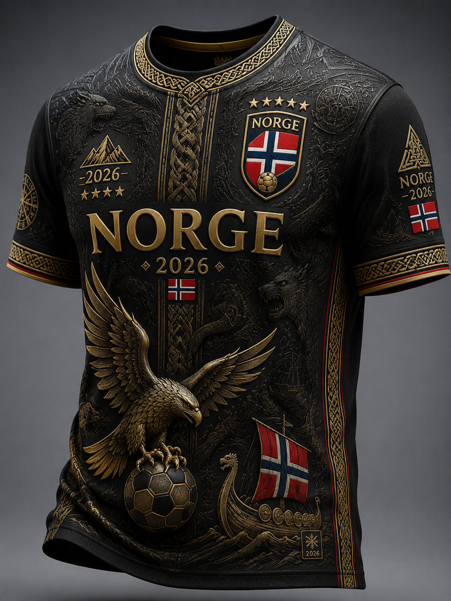 2026 Norge Fotball Totem Fritids-T-skjorte