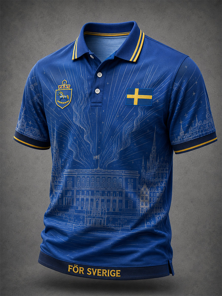 Herrskjorta med korta ärmar från Sweden