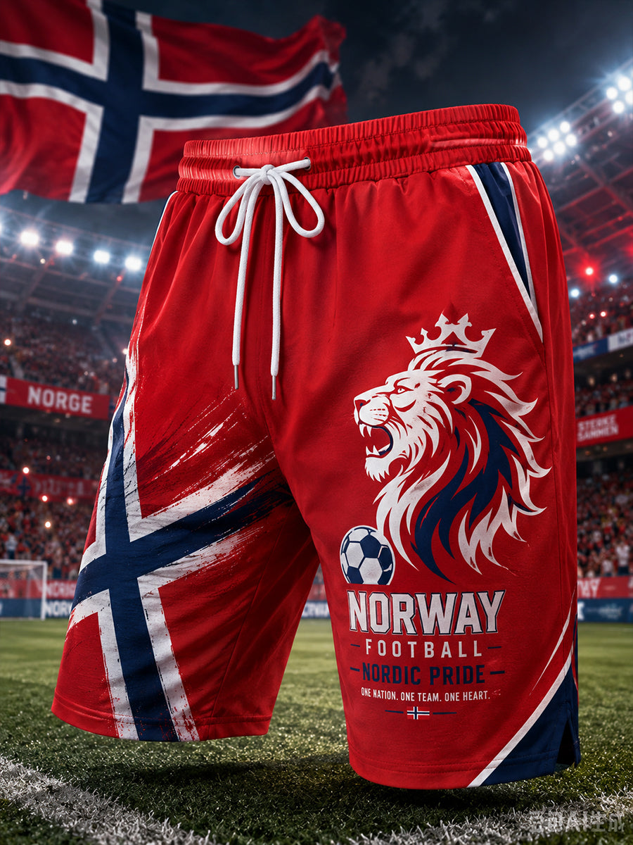 Herre-Viking-fotballprint-shorts