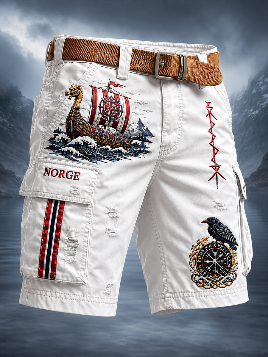 Retro Norge vikingnordisk stilkunst Skriv ut Casual Lasgo Buks