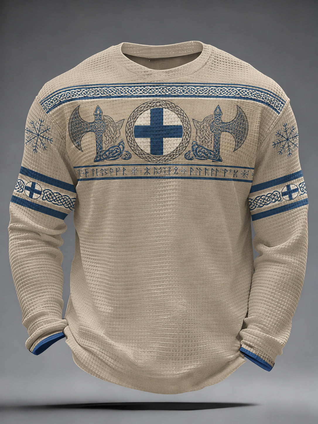 Herrlig finsk vikingpatriotisk konsttryckst-shirt