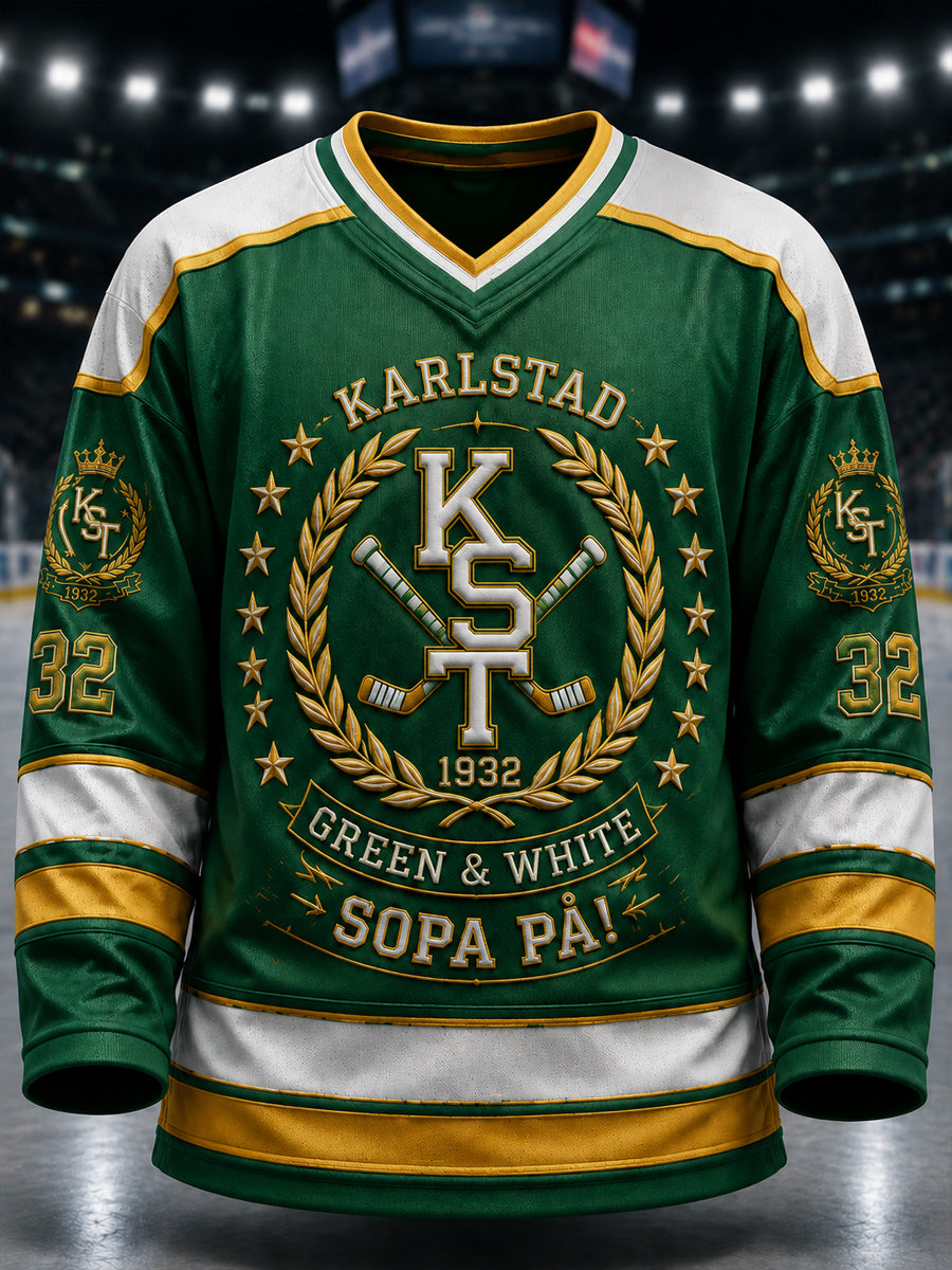 Grönt & Vitt 10X Mästerskapsishockeytröja