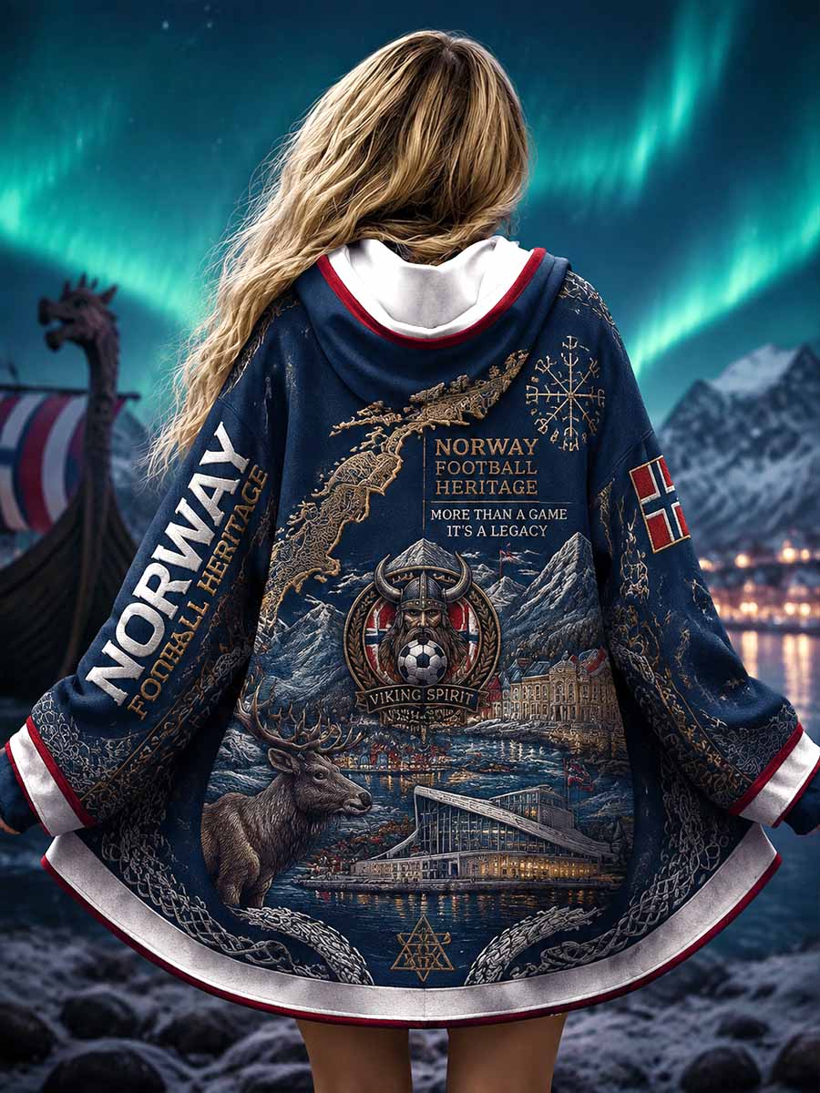 Kvinnenes norske fotballminner-trykkjakke
