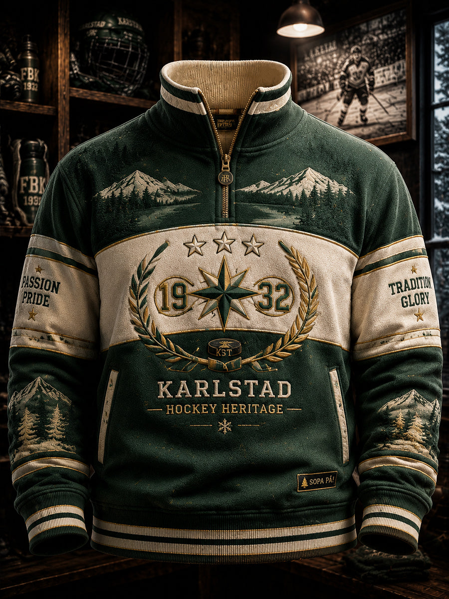 Karlstad 1932 Vintage Hockey-keps med dragkedja
