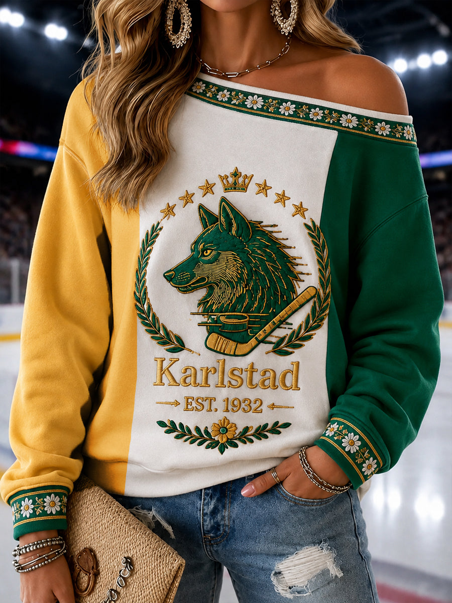 Grönvitt Forever Karlstad Hockey Löpare med axelöppningar