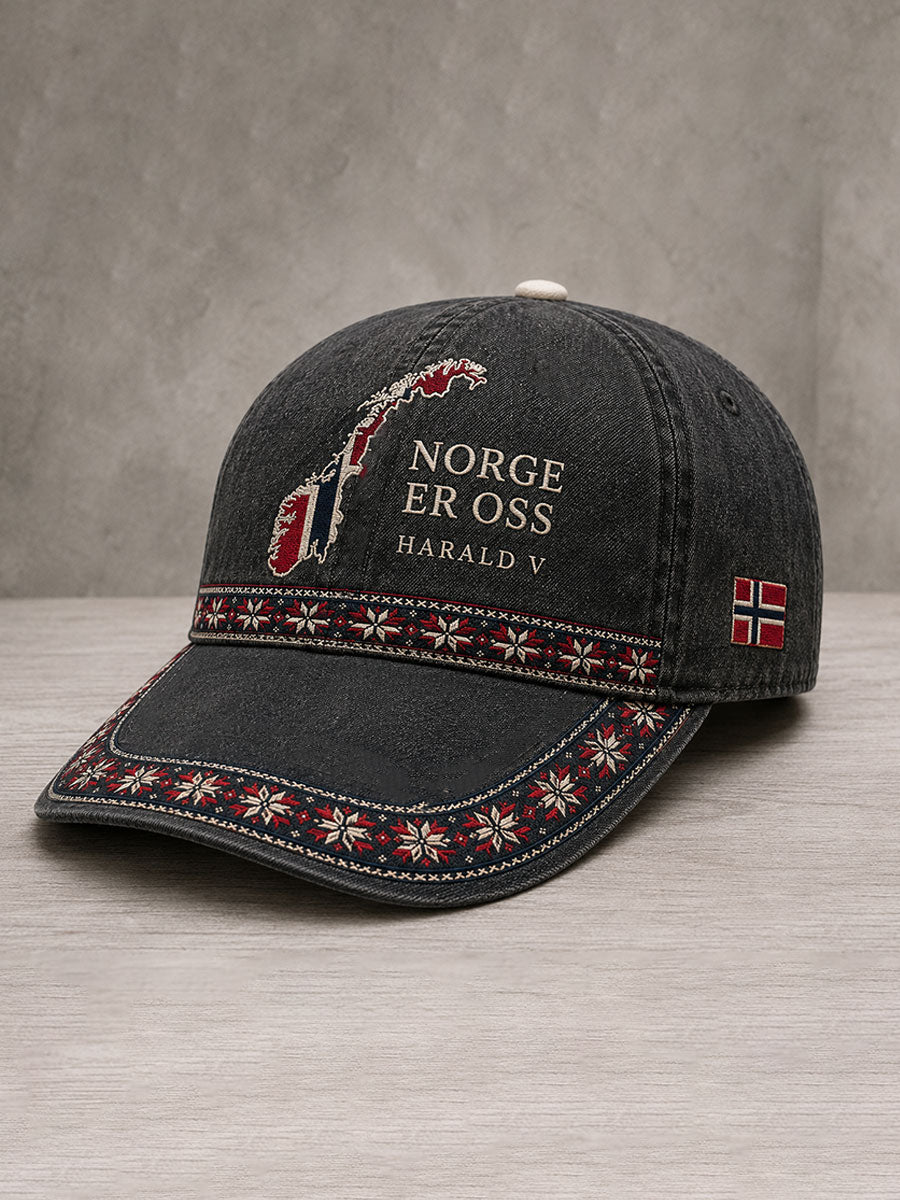 Unisex Norge KONG HARALD V Printet Lue
