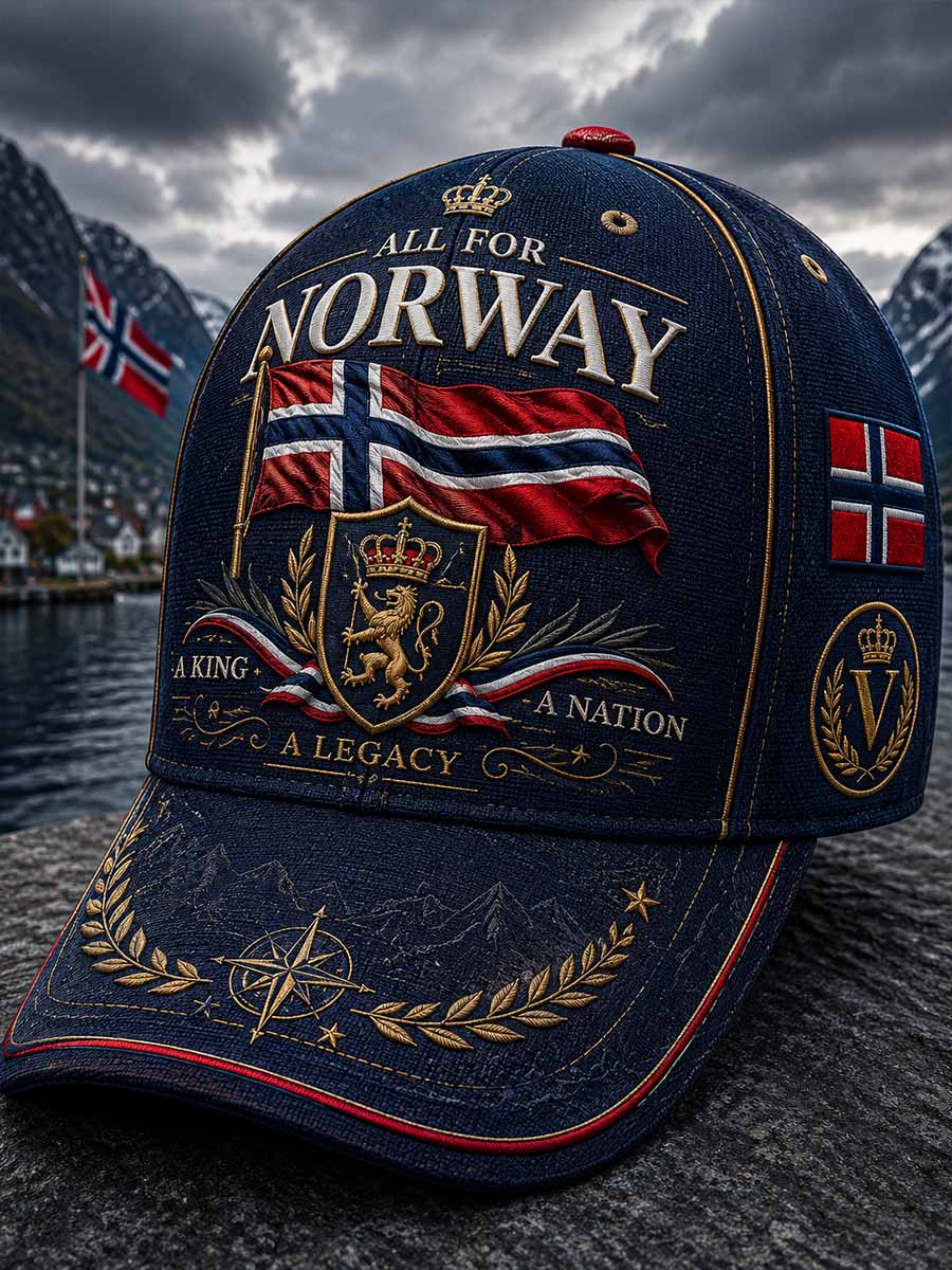 Unisex Norge Harald-mønster trykt lue