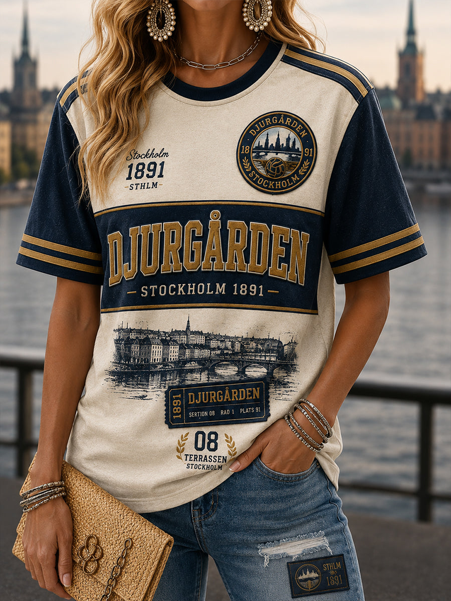 Kvinnors fotboll Djurgården Fans Lover Short-Shirt